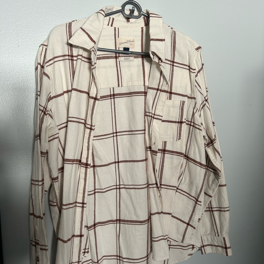 Universal thread plaid shirt
